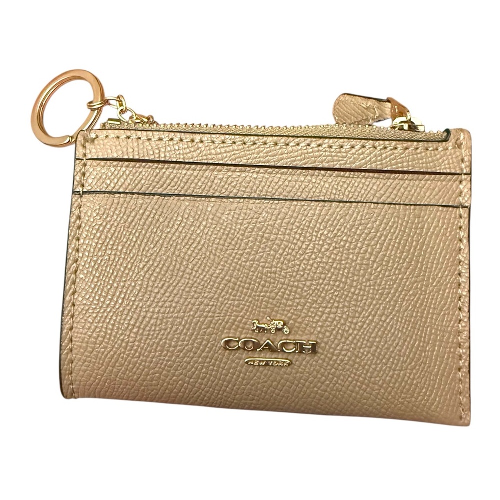 Coach Mini Skinny ID Case: Tan